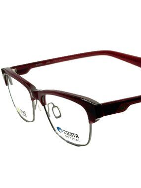 NEW COSTA DEL MAR FRF 210 220 Burgundy Women Eyeglasses 53mm 17 145